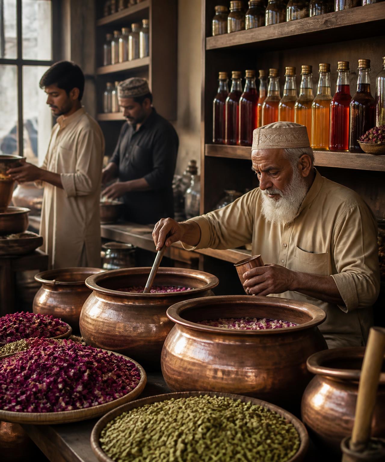 Copper degchi pots at the Siparua workshop in Pune
